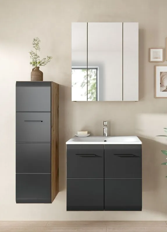 Bad Set Ice 8 | 3-teilig | Nox Oak / schwarz matt