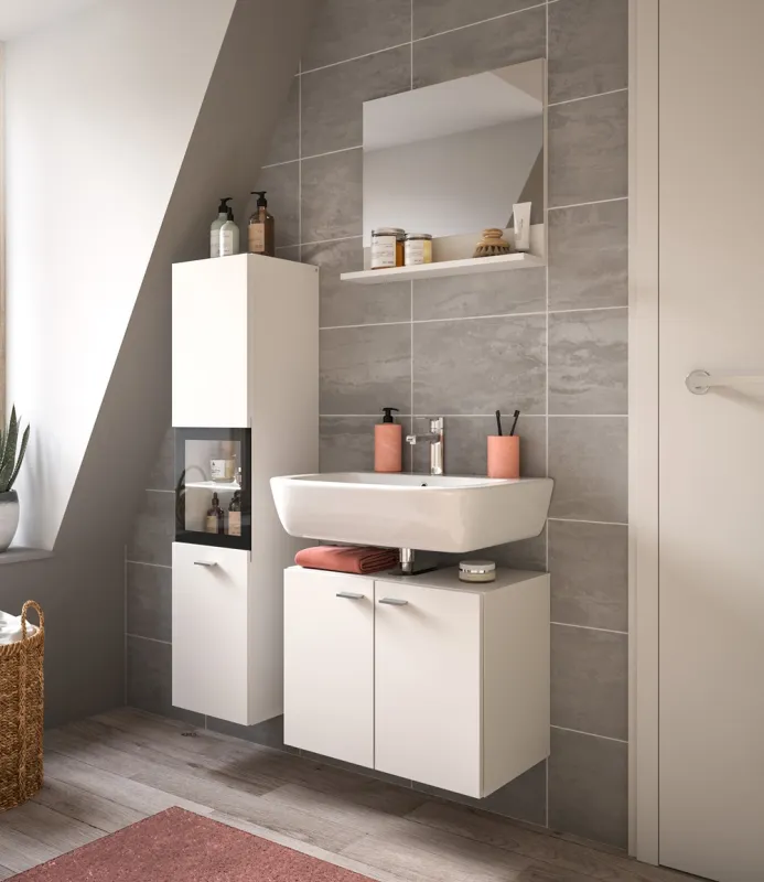 Badezimmer Set Boston 2 | 3-teilig | weiß