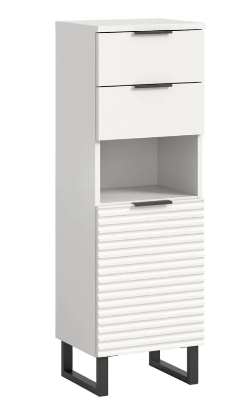 Badezimmreschrank | Standschrank Riff | weiß