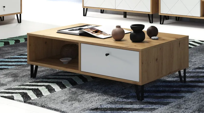 Couchtisch Touch | Wohnzimmertisch | Artisan Eiche / weiß