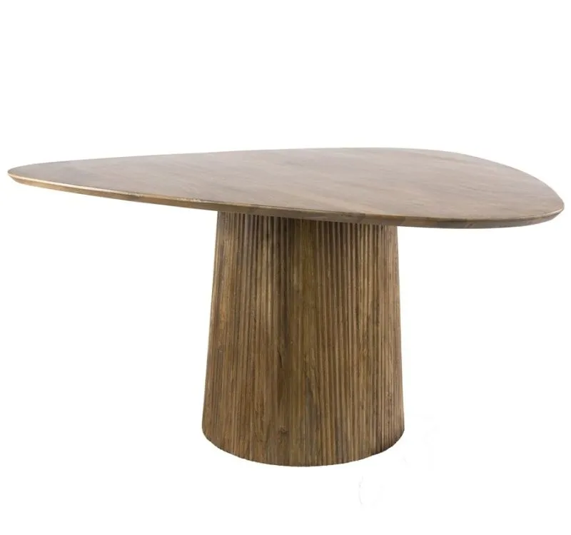Esstisch Board | 150cm | dreieckig | Mango massiv | sand