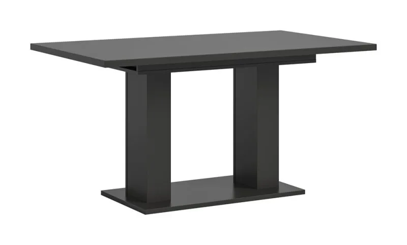 Esstisch Motion | ausziehbar | Doppelsäulen-Fußgestell | grau | 150(190)x90