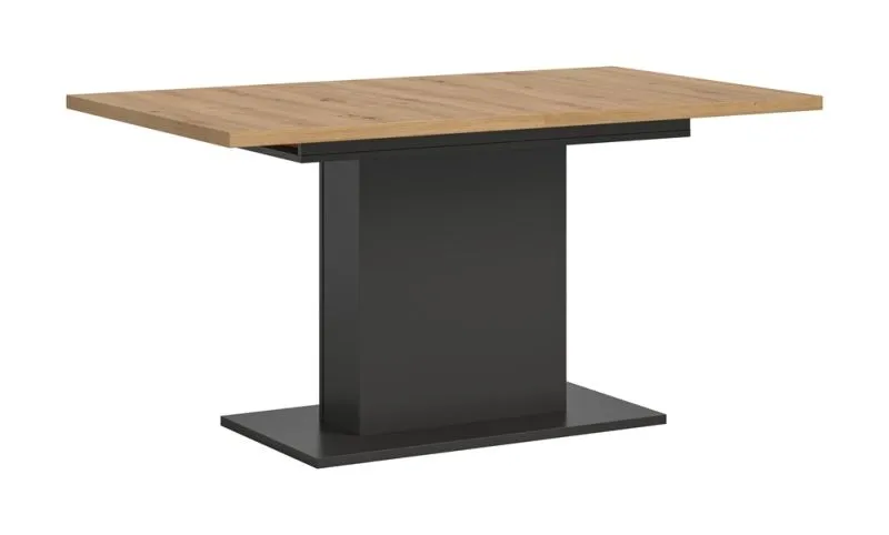 Esstisch Motion | ausziehbar | Säulen-Fußgestell | Artisan Eiche / grau | 150(190)x90