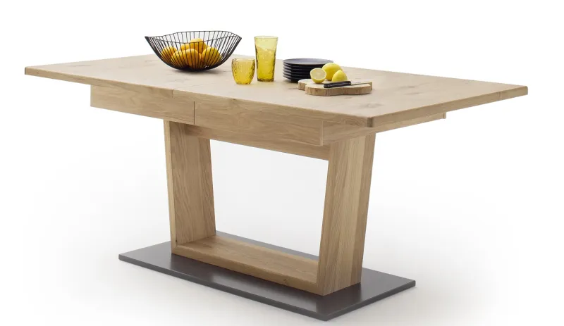 Esstisch Portland | ausziehbar | 180 (280)x100 | Asteiche Bianco