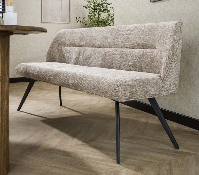 Esszimmerbank Kilis | Webstoff | sandfarben