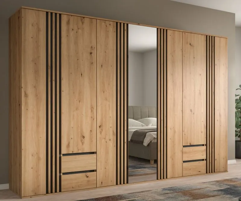 Garderobenschrank Kleiderschrank Tofta 2 | 3-teilig | Artisan Eiche