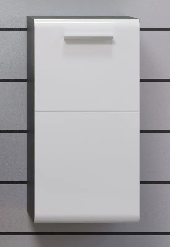 Hängeunterschrank Riva | weiß / rauchsilber