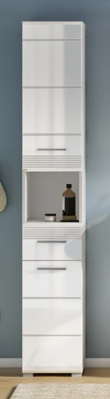 Hochschrank Linus | weiß Hochglanz