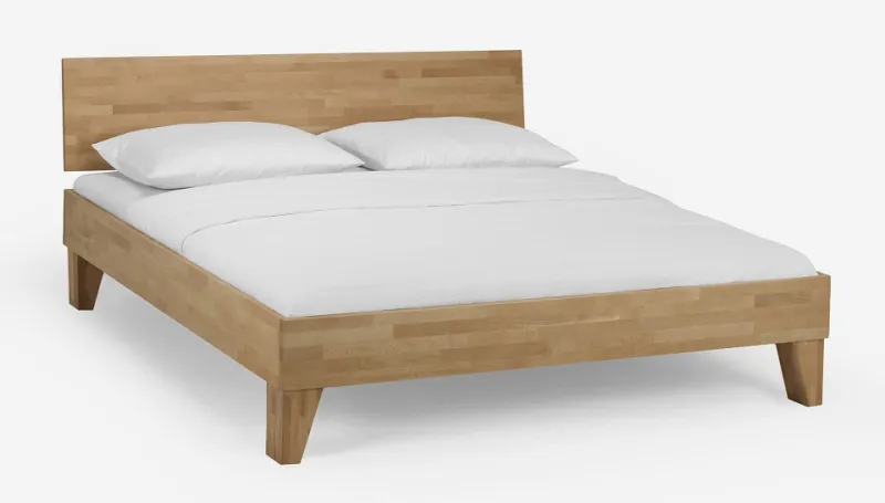 Holzbett massiv Daisy | Buche lackiert | 120x210 | Kopfteil 2