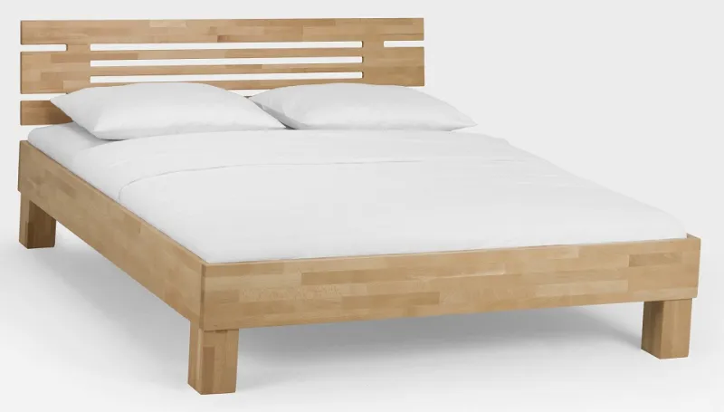 Holzbett massiv Daisy | Buche lackiert | 140x190 | Kopfteil 1