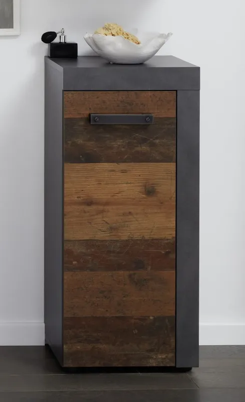 Kommode Cancun Indy | Matera grau / Old Used Wood | Shabby Look