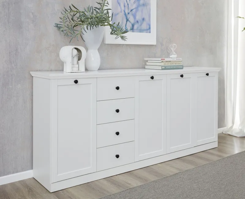 Sideboard Kommode Baxter 195 cm | Landhausstil | weiß