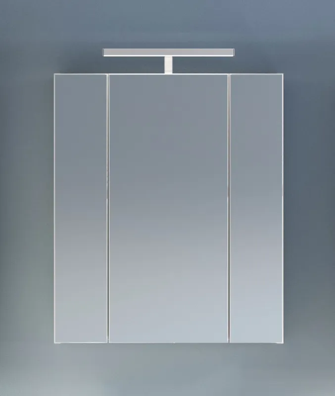Spiegelschrank Linus | weiß Hochglanz | LED Beleuchtung