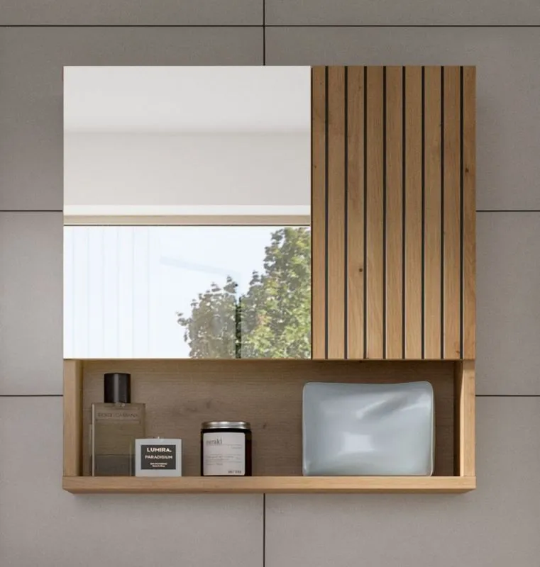 Spiegelschrank Mone | mit offenem Fach | Artisan Oak