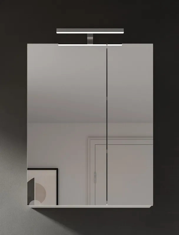 Spiegelschrank Vira | weiß | ohne Beleuchtung 60x77x18
