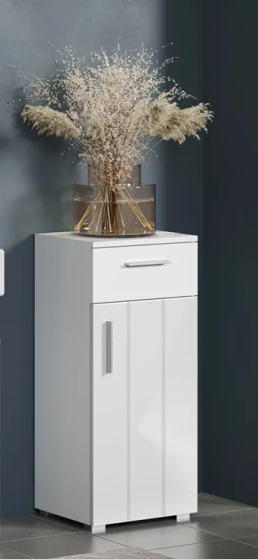 Standschrank Unterschrank Wons | weiß Hochglanz