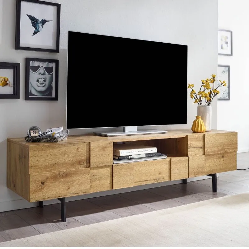 TV-Board Checker 2 | Oak | braun
