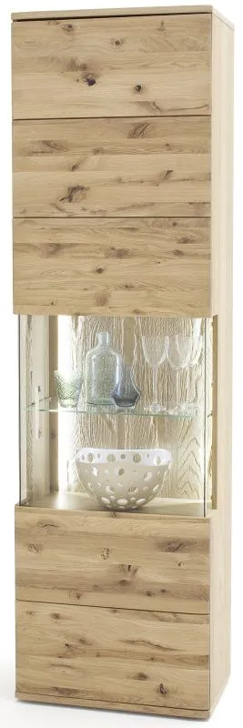 Vitrine 2 Santori | Eiche Bianco | LED Beleuchtung