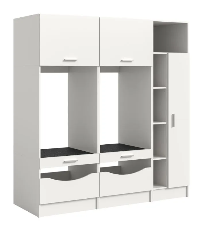 Waschmaschinenschrank Set Free 3 | weiß | 3-teilig