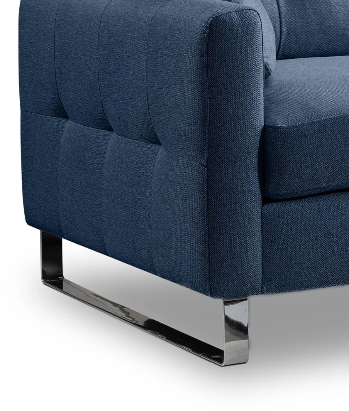 2,5-Sitzer Polstersofa Hera | 203cm | Flachgewebe | dunkelblau