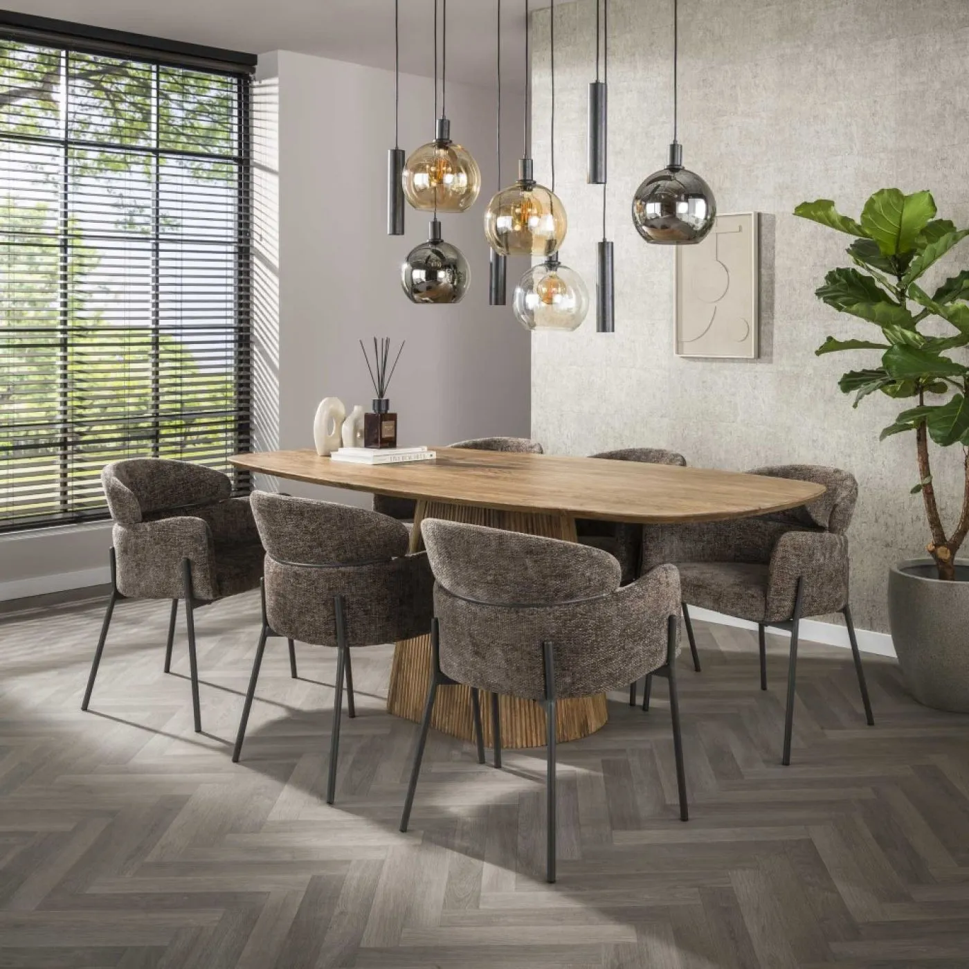 2er Set Stuhl Setka | Hoven taupe