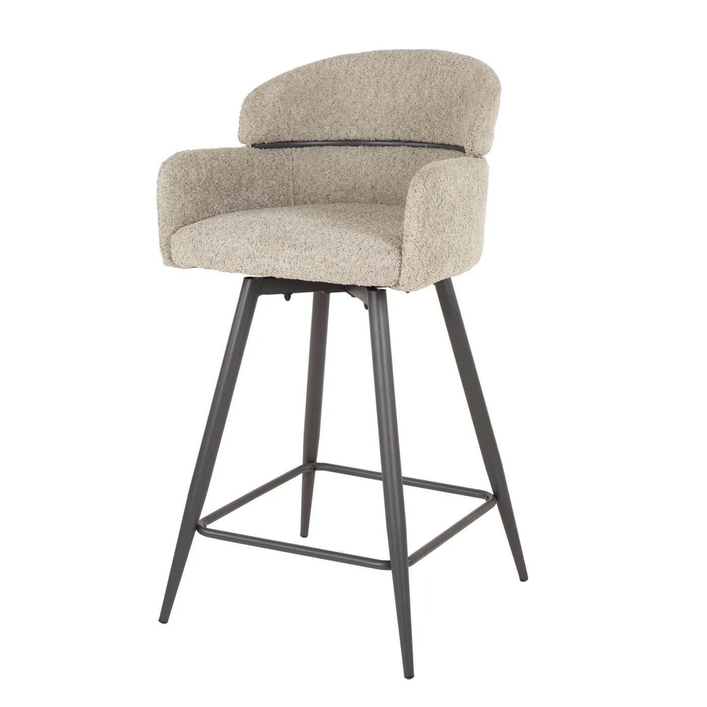 2er Set Barhocker Miky | drehbar | Sandfarbe