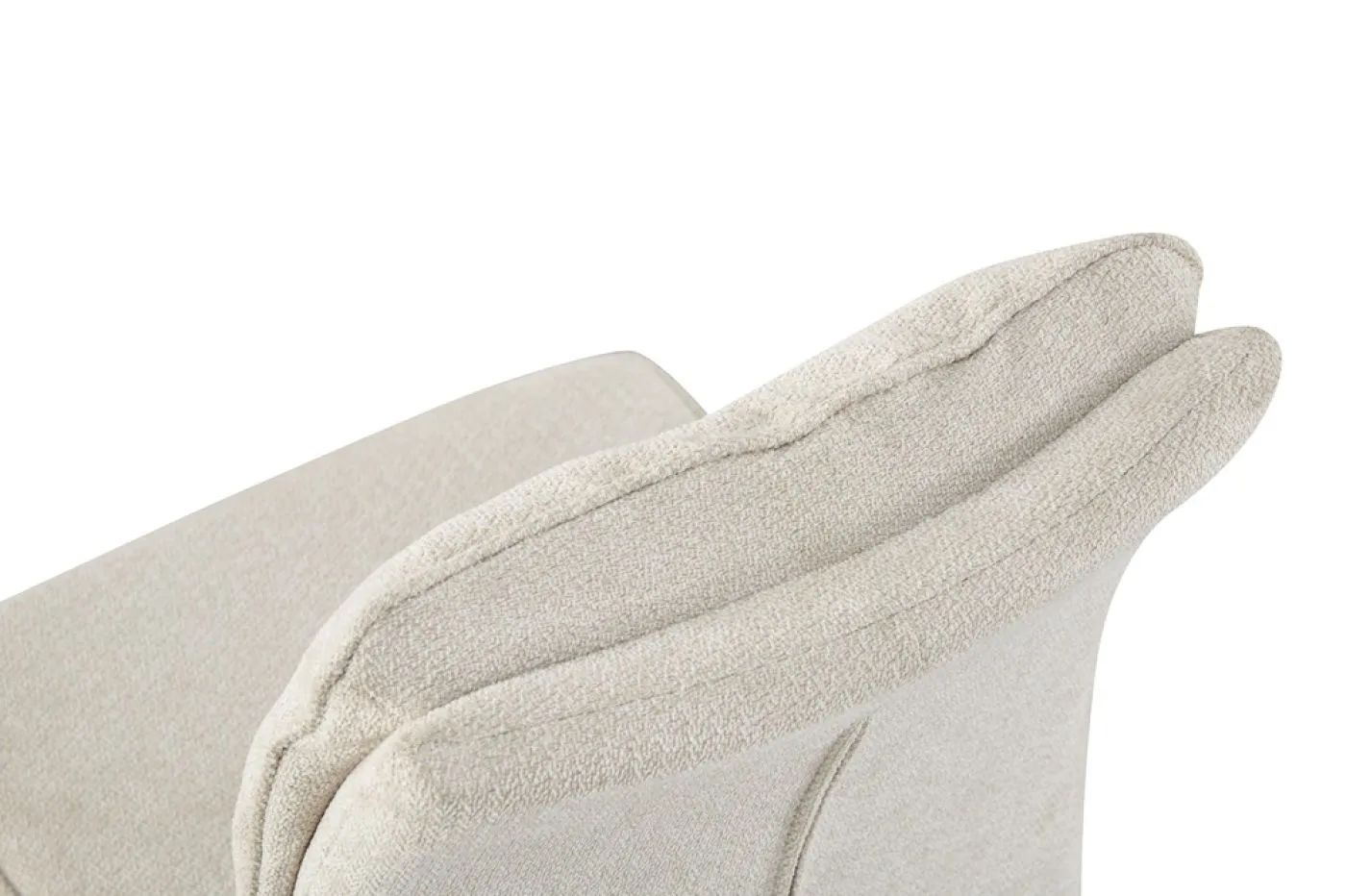 2er Set Freischwinger Frieda | Chenille-Optik | creme
