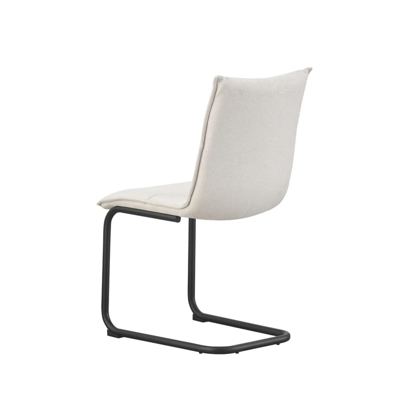 2er Set Freischwinger Sonja | Webstoff | creme