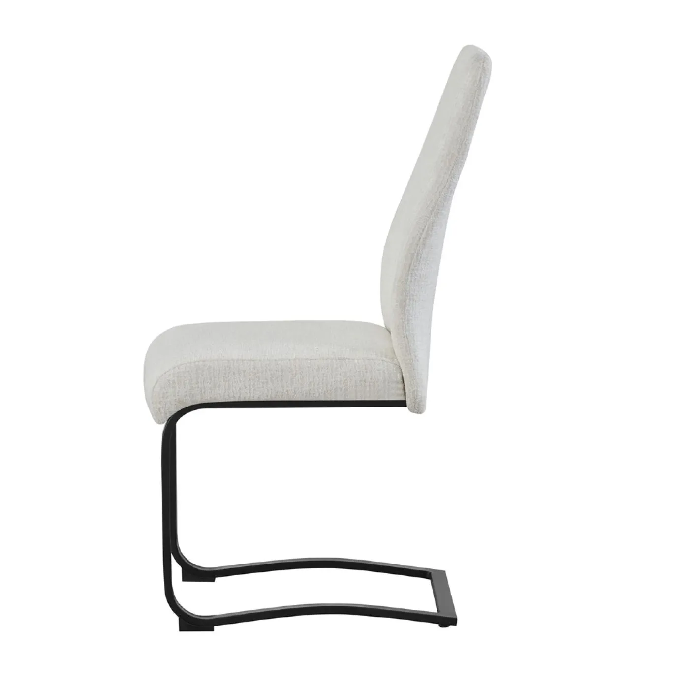 2er Set Freischwinger Tina | Strukturstoff | creme