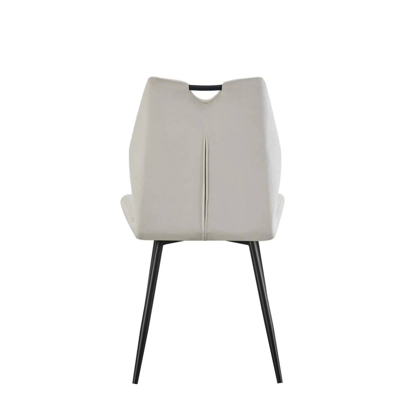 2er Set Stuhl Christin | Samtbezug | creme