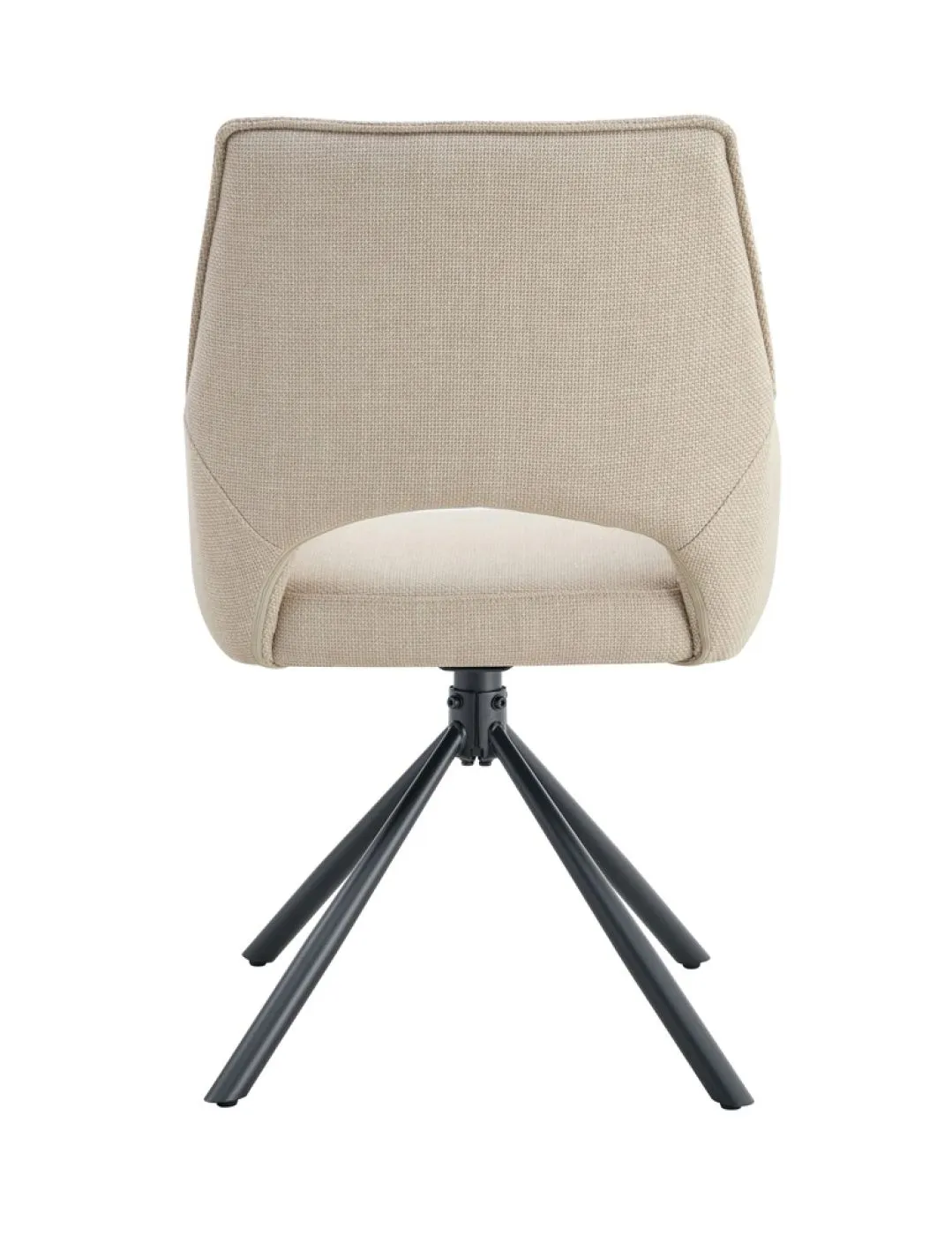 2er Set Stuhl Jana | Webstoff | drehbar | creme