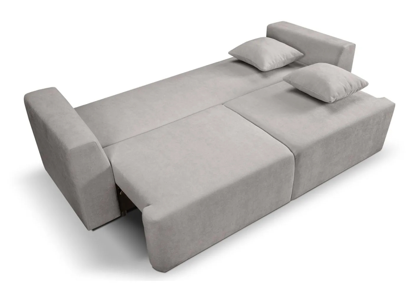 3-Sitzer Schlafsofa Point | 250cm | Webstoff | hellgrau