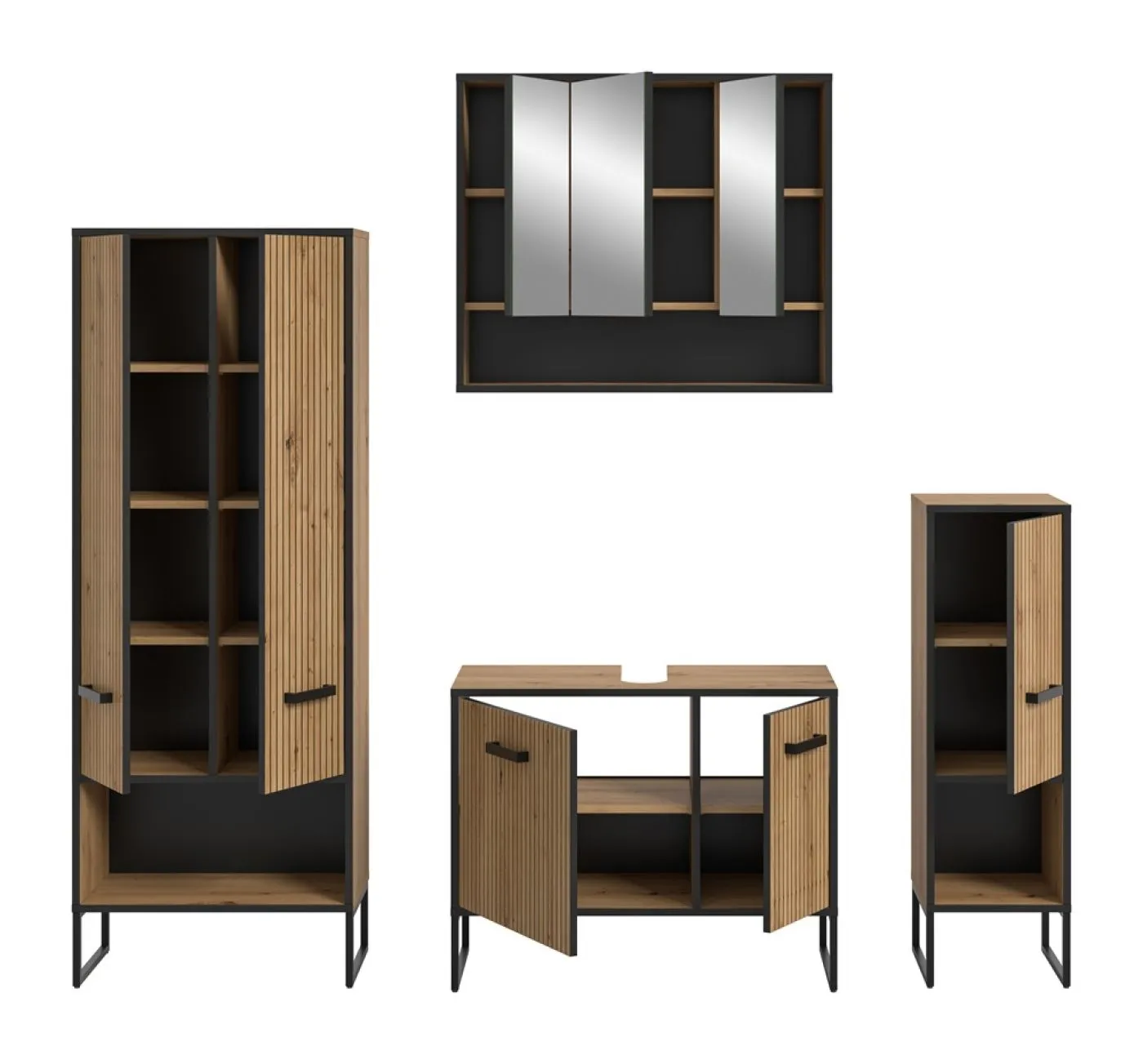 Bad Set Bagno | 4-teilig | Artisan Oak