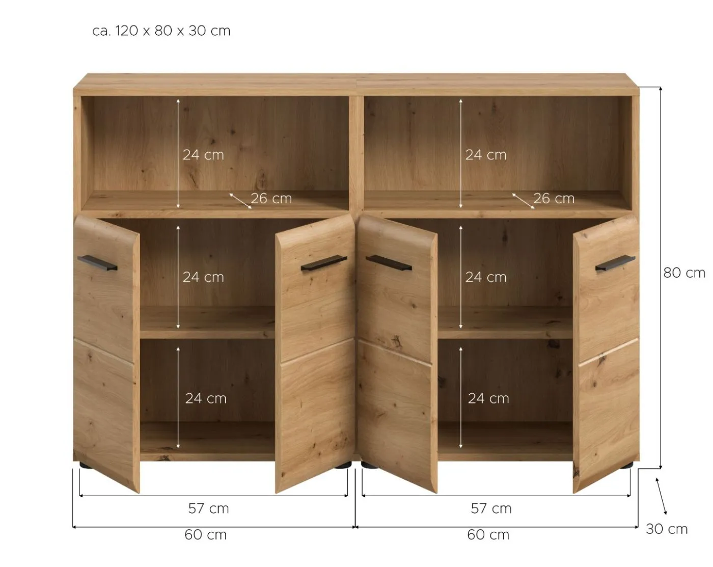 Bad Set Ice 3 | 2-teilig | Artisan Oak