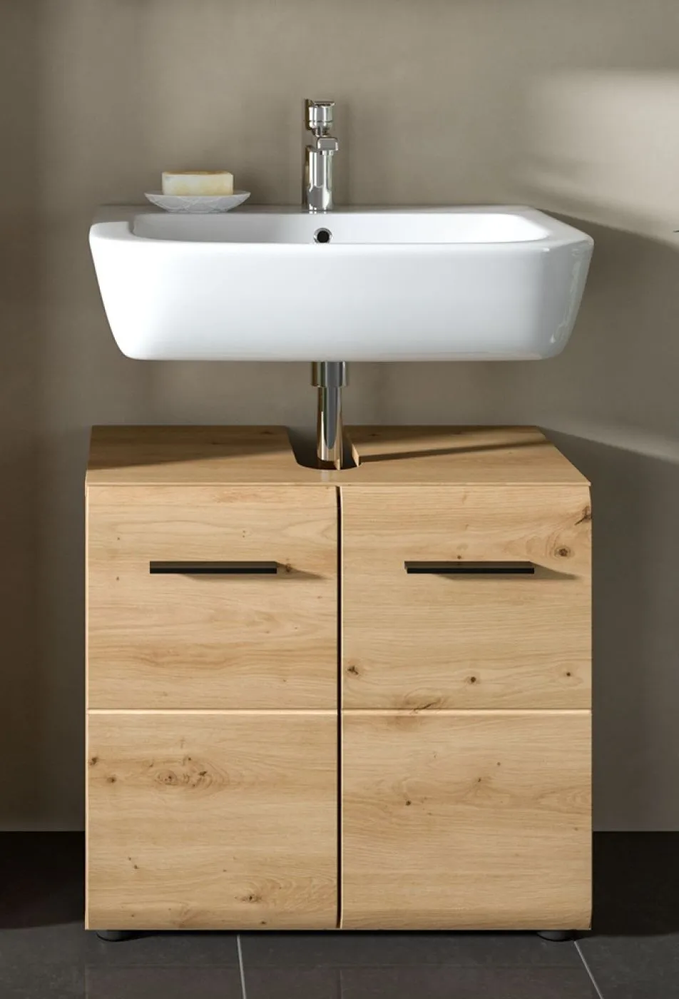 Bad Set Ice 8 | 4-teilig | Artisan Oak ohne Aufsatzleuchte