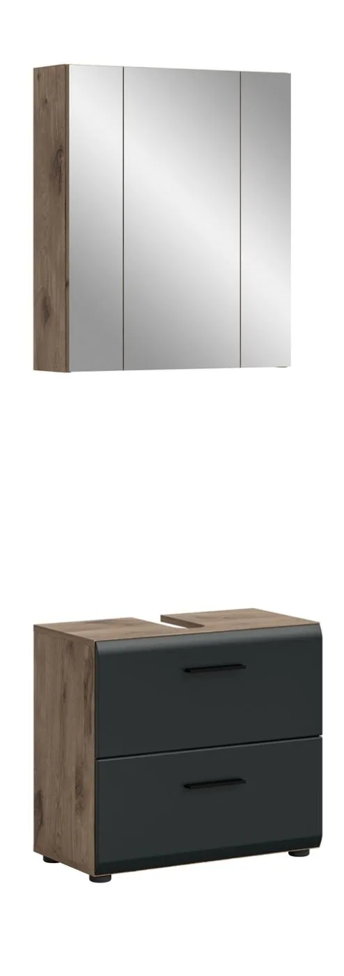 Bad Set Ice 9 | 2-teilig | Nox Oak / schwarz matt