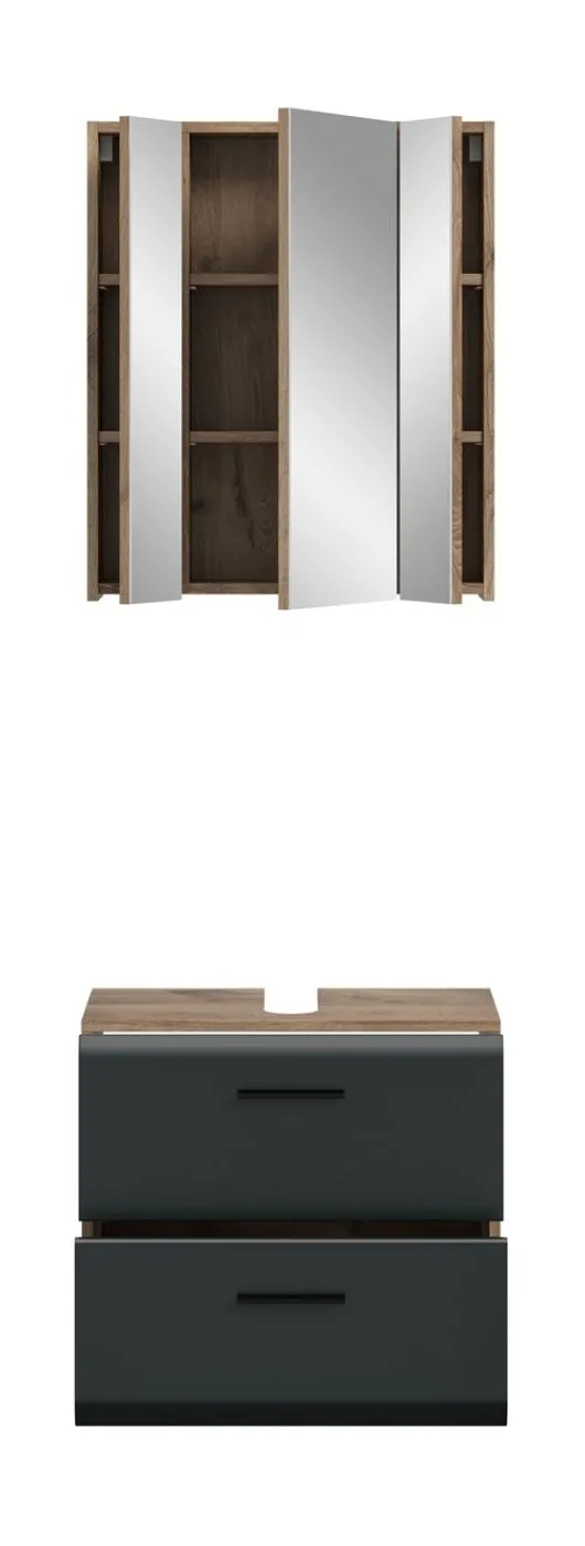 Bad Set Ice 9 | 2-teilig | Nox Oak / schwarz matt