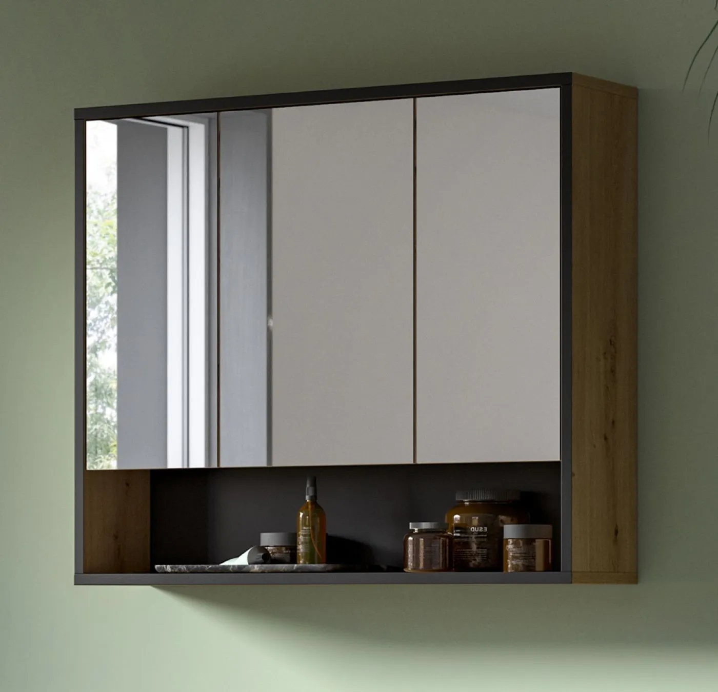 Badezimmer-Set Bagno 3 | Artisan Oak | 3-teilig mit Beleuchtung