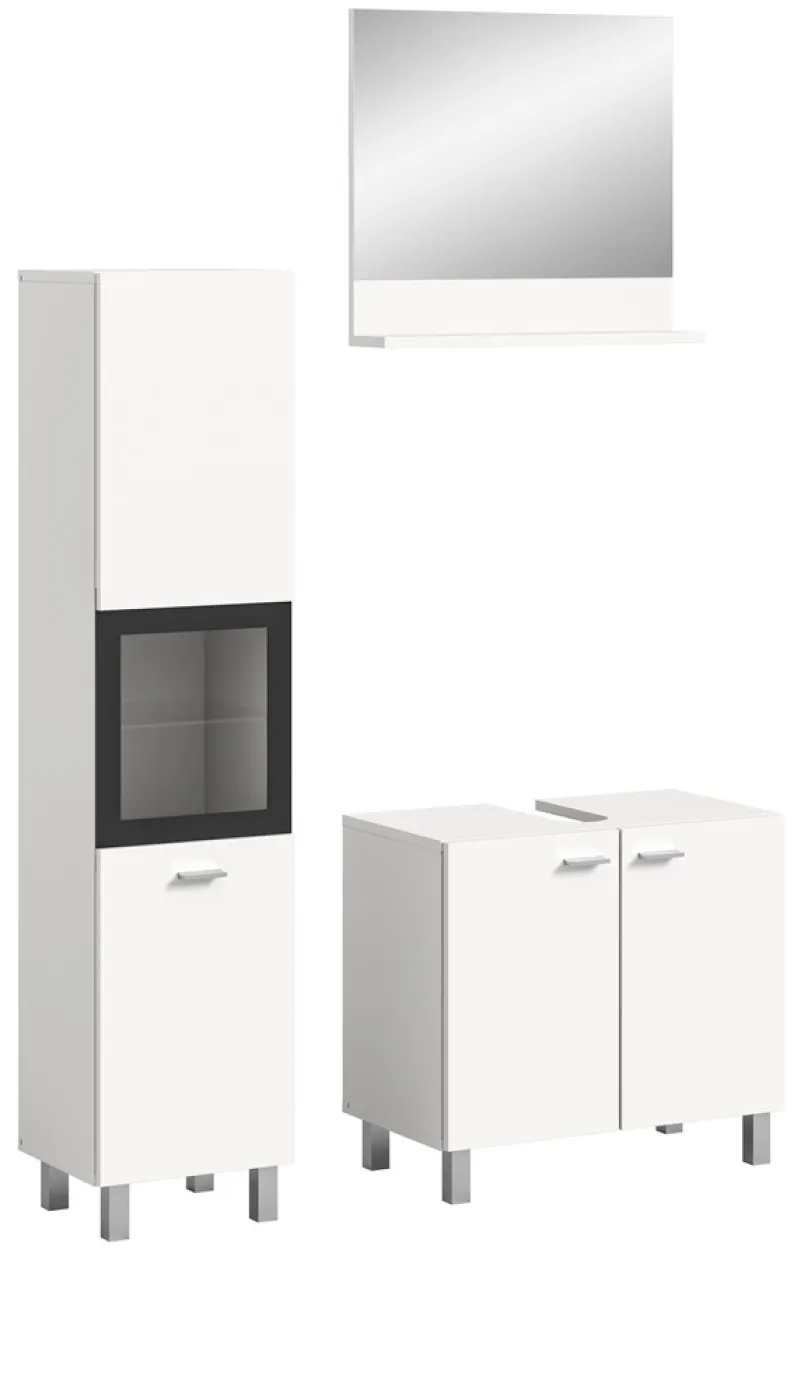 Badezimmer Set Boston 2 | 3-teilig | weiß