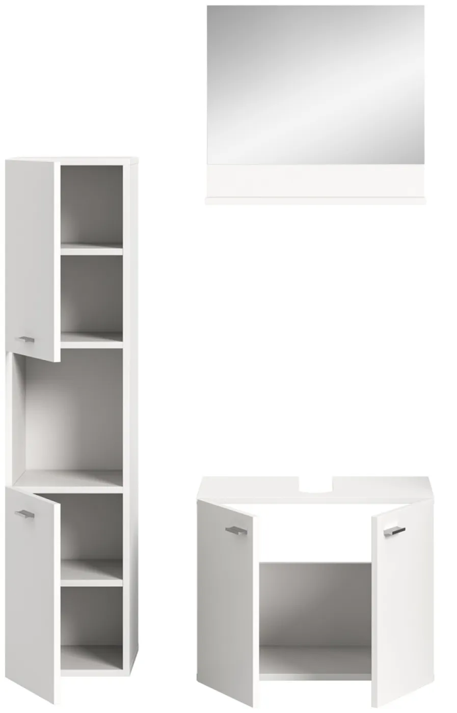 Badezimmer Set Boston | 3-teilig | weiß