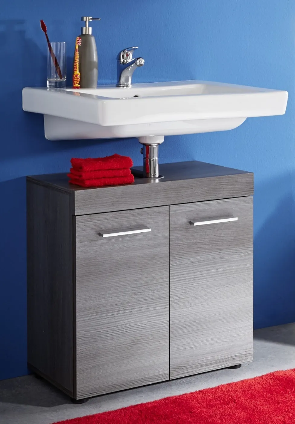 Badezimmer-Set Runner | rauchsilber | 3-teilig