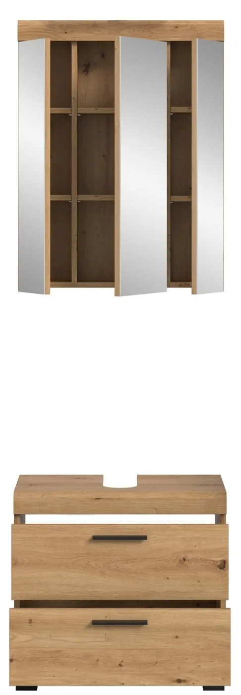 Badezimmer-Set Scout 1 | Artisan Eiche | 2-teilig mit Aufsatzleuchte