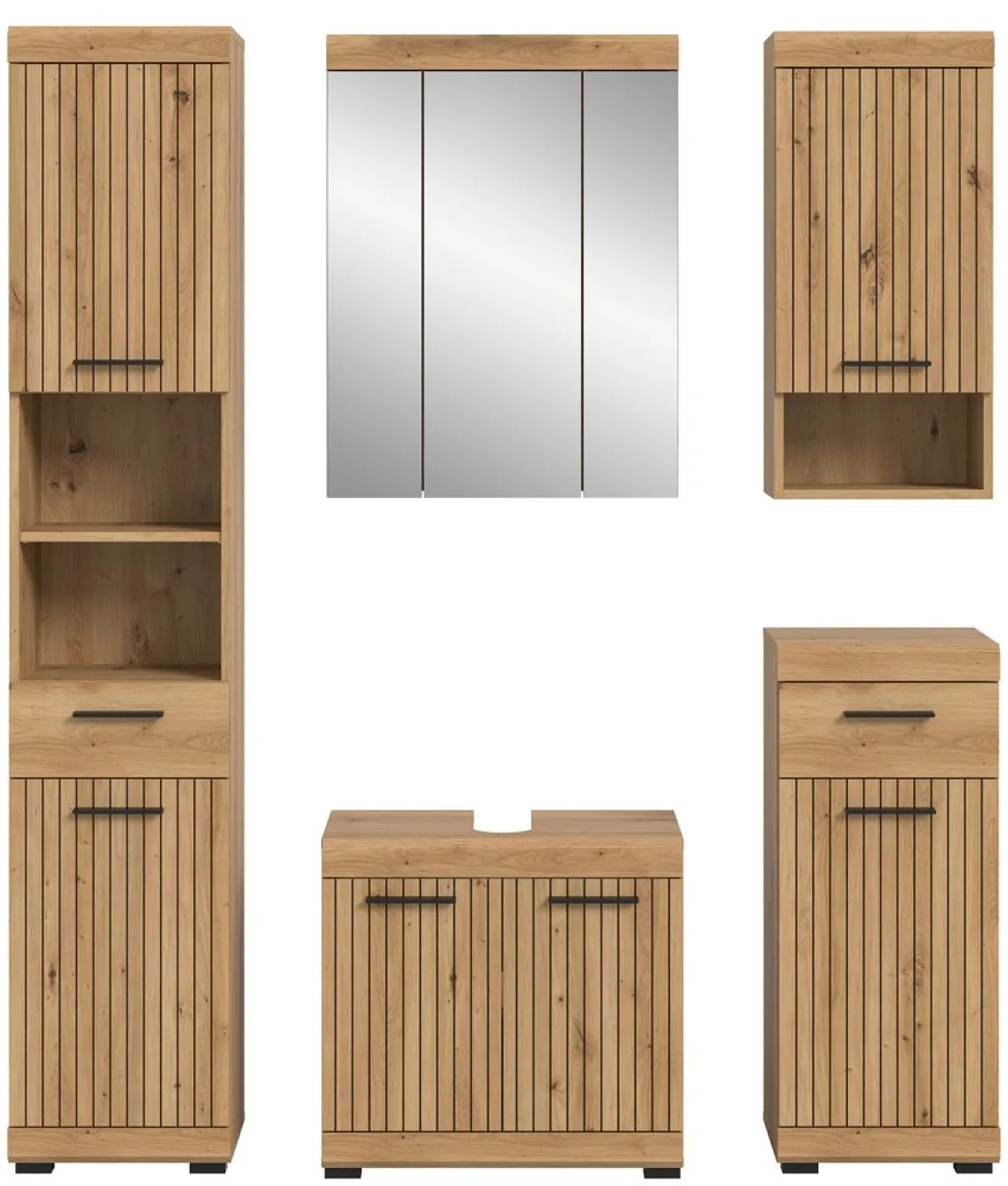 Badezimmer-Set Scout | Artisan Eiche | 5-teilig ohne Aufsatzleuchte