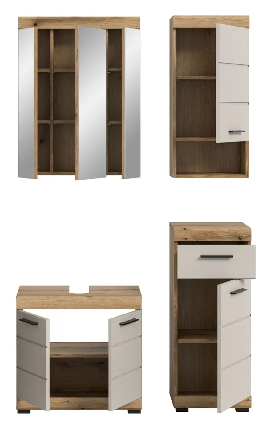 Badezimmer-Set Scout | Kaschmir / Evoak Oak | 4-teilig