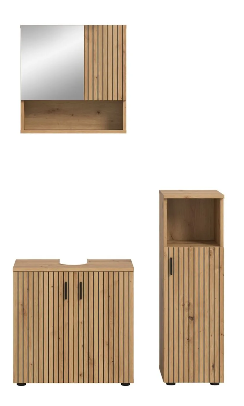 Badkombination Mone 1 | 3-teilig | Artisan Oak