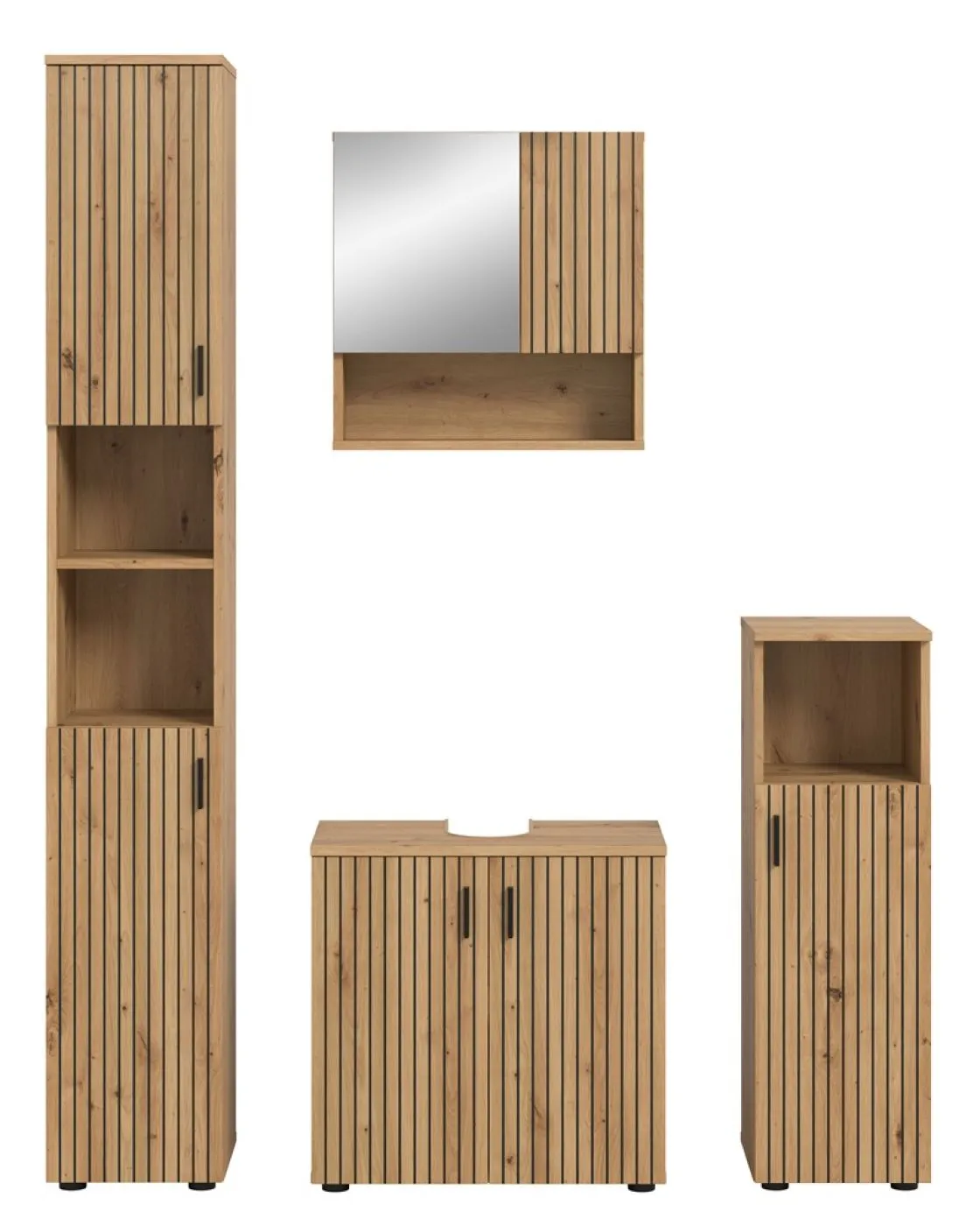 Badkombination Mone 1 | 4-teilig | Artisan Oak