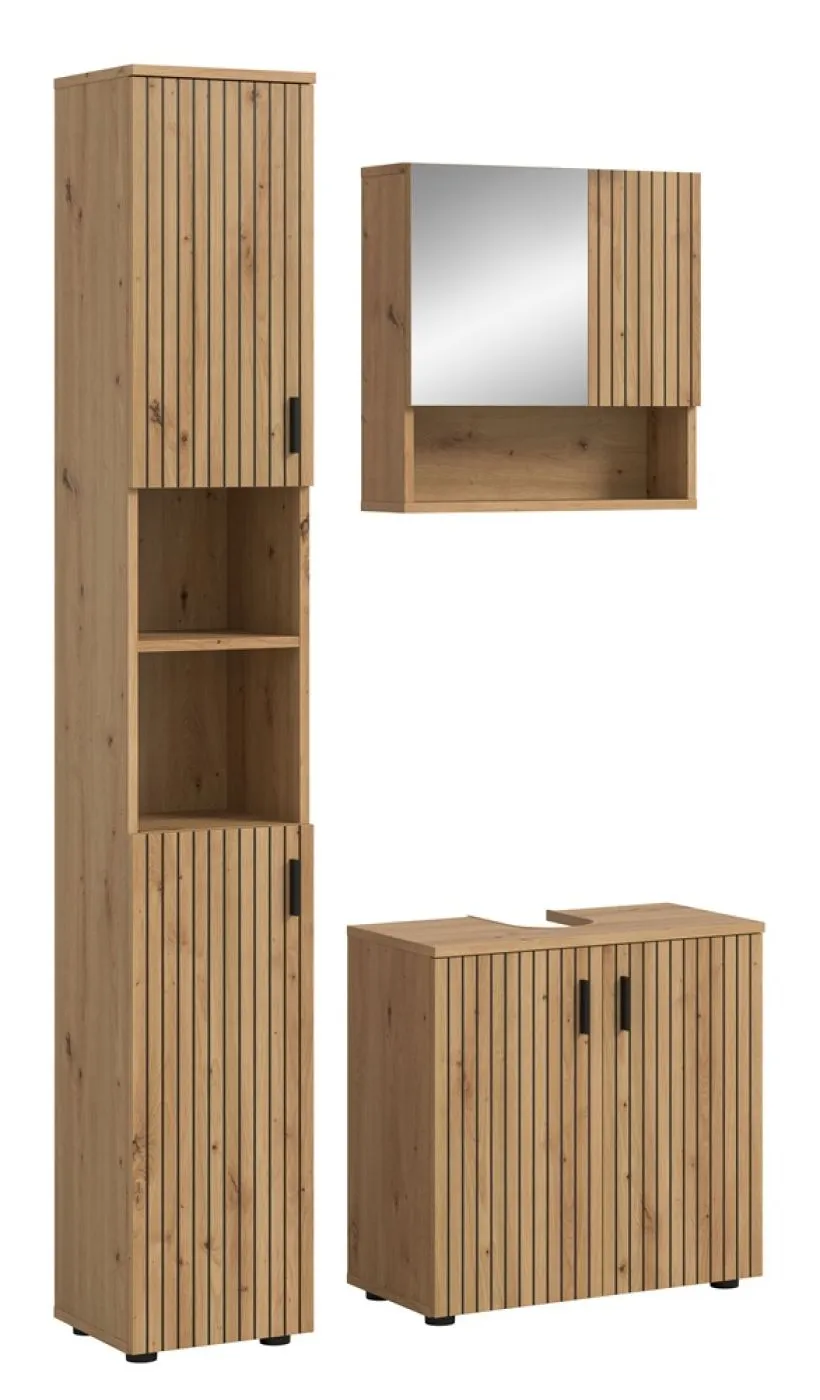 Badkombination Mone 2 | 3-teilig | Artisan Oak