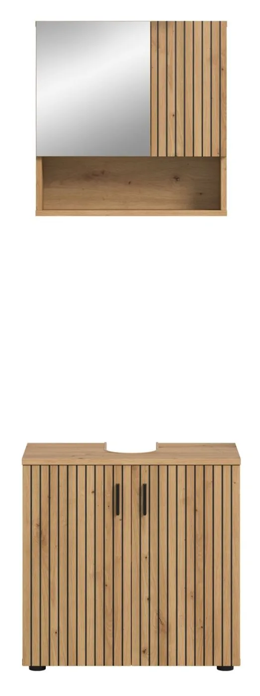 Badkombination Mone | 2-teilig | Artisan Oak ohne Aufsatzleuchte