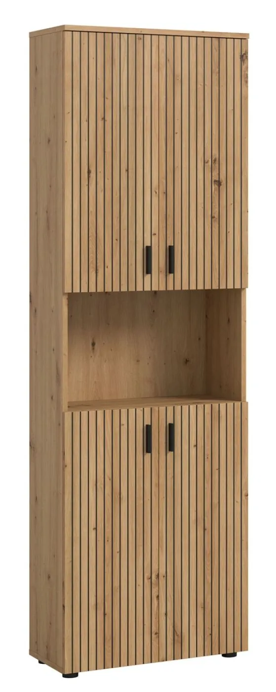 Badkombination Mone | 4-teilig | Artisan Oak mit Aufsatzleuchte