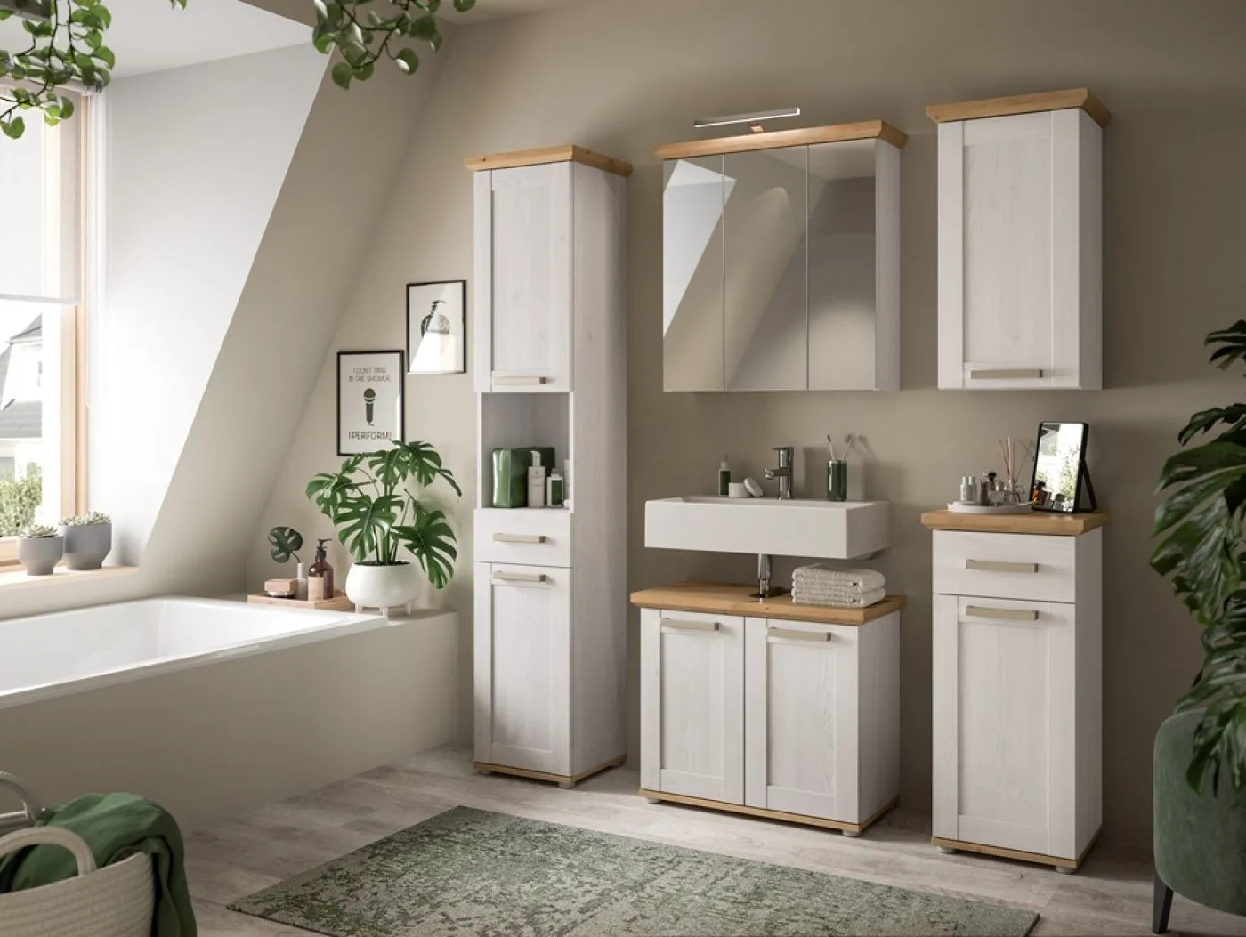 Badkombination Verona | 3-teilig | Sibiu Larche / Artisan Eiche